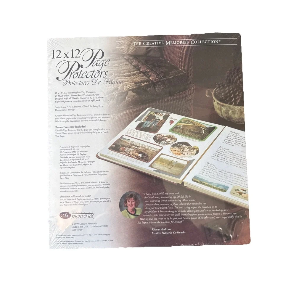Creative Memories 12x12 Scrapbook Page Protectors 16 Sheets/32 Pages New/Sealed
